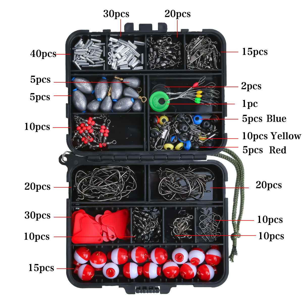 263Pcs Fishing Accessories Kit - Leader Line 评论和价格