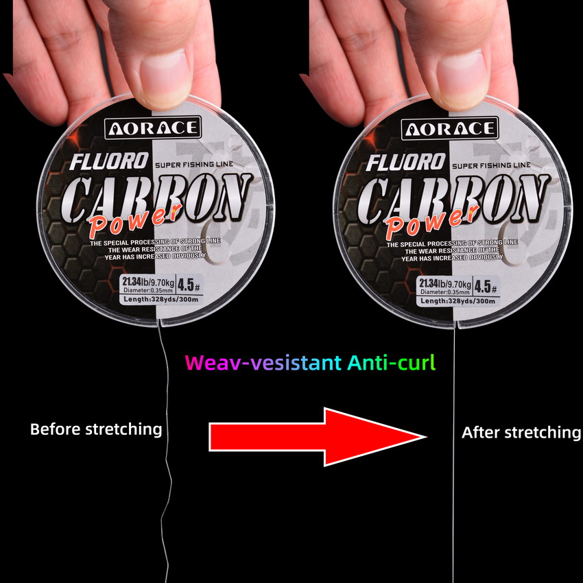 Aorace 300M Fluorocarbon Fishi - Ice Fishing Line 评论和价格
